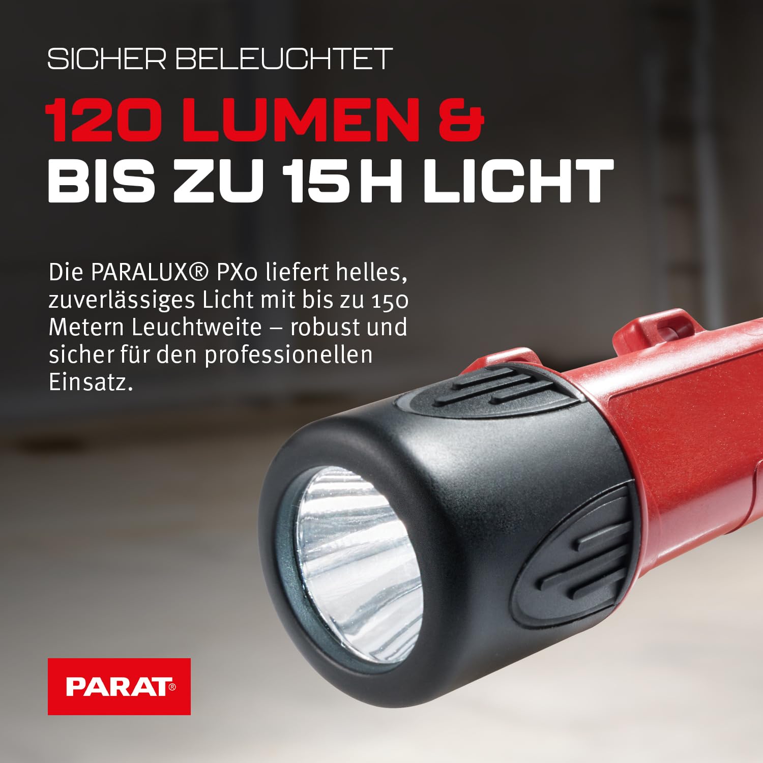 Parat 6.901.152.155 - Torcia a LED PX1 ad alte prestazioni, plastica conduttiva, certificata ATEX e StaubEx