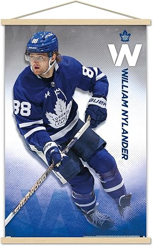 Miniatura 7 de Trends International NHL Toronto Maple Leafs - William Nylander 23 Wall Poster, 22.37" x 34.00", Print and White Hanger Bundle