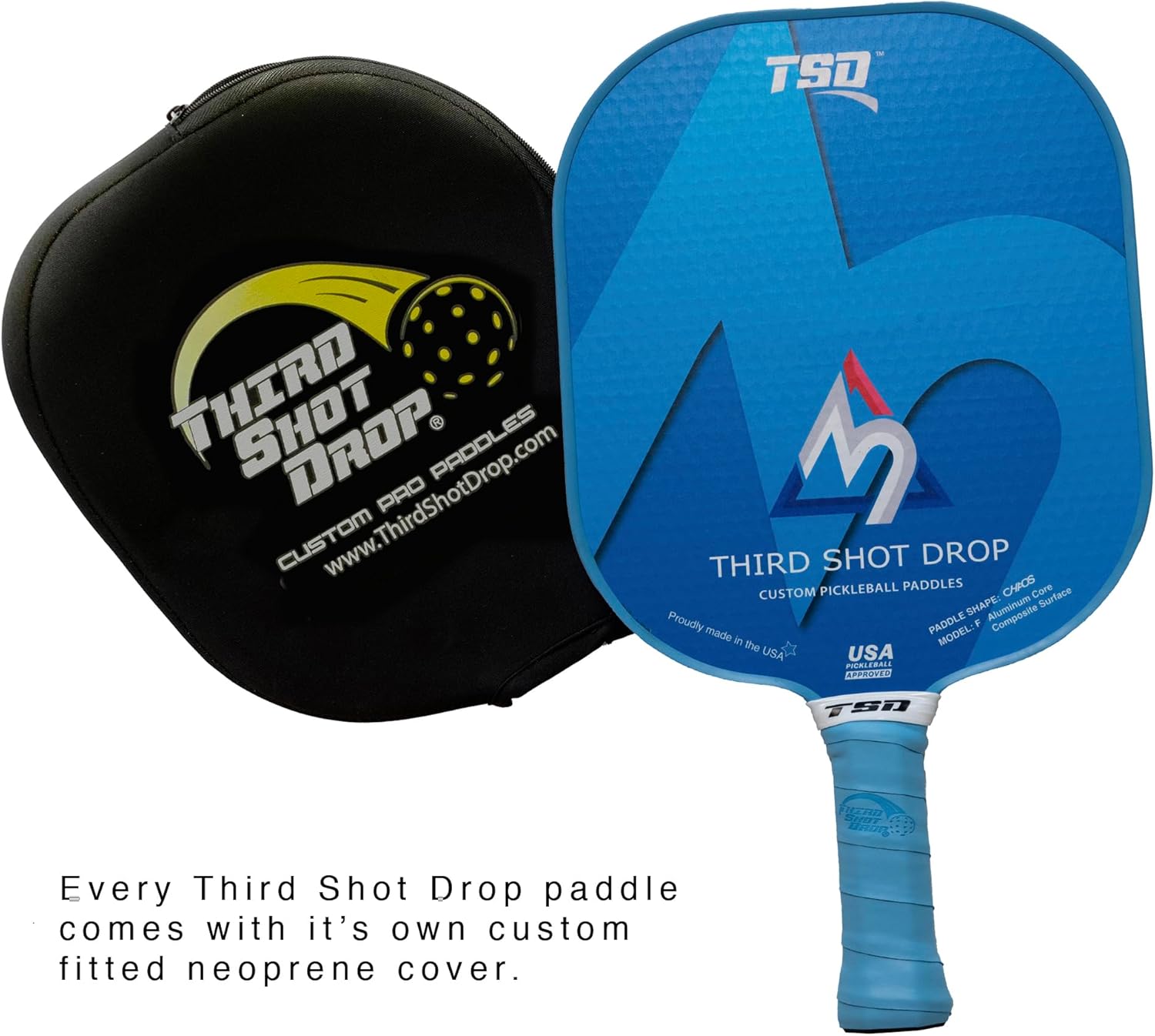 Chaos Wide Body Pickleball Paddle - Premium Carbon Fiber Design for Ultimate Control