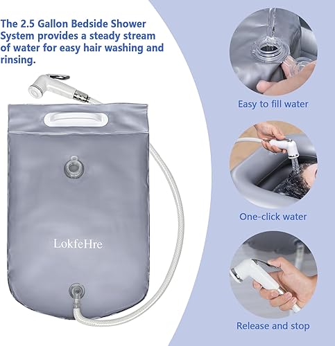 Miniatura 2 de Bañera inflable médica, kit de lavabo de ducha, bañera portátil de PVC con bomba de aire eléctrica, lavado de bañera portátil de cuerpo completo en