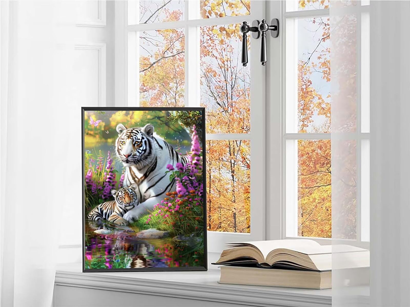 Tigre Diamond Painting Adulti 100x135cm, 5D Diamond Painting Kit 8-7412