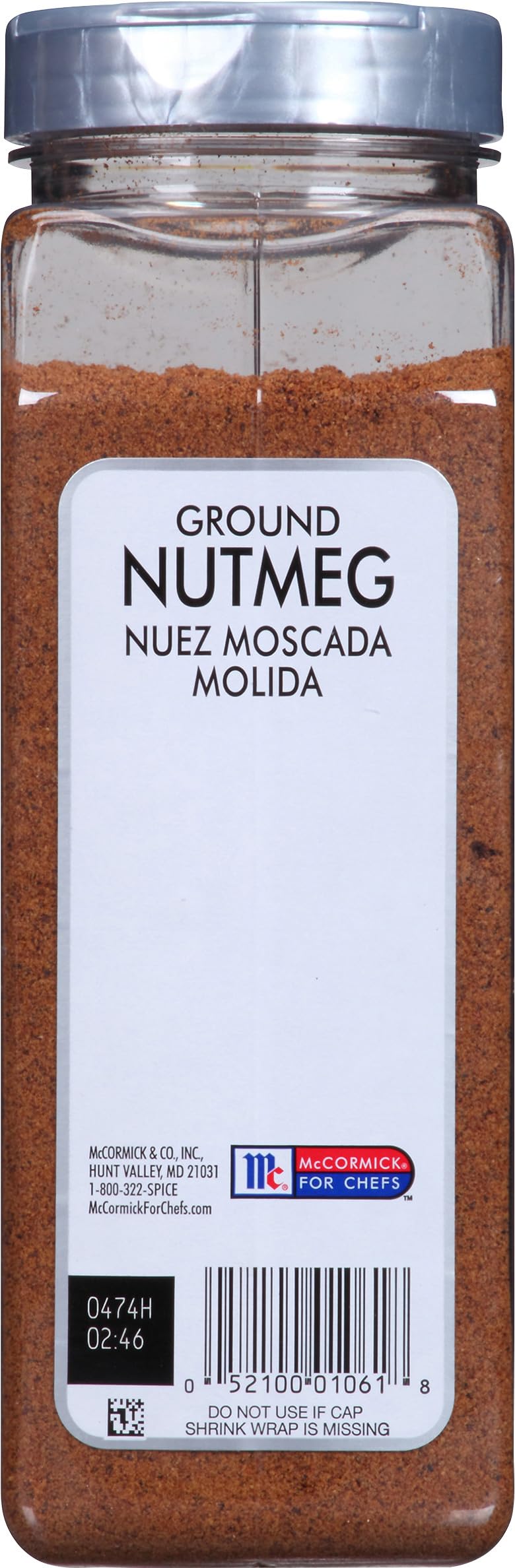 Culinary Gemahlener Muskatnuss, 473 ml.