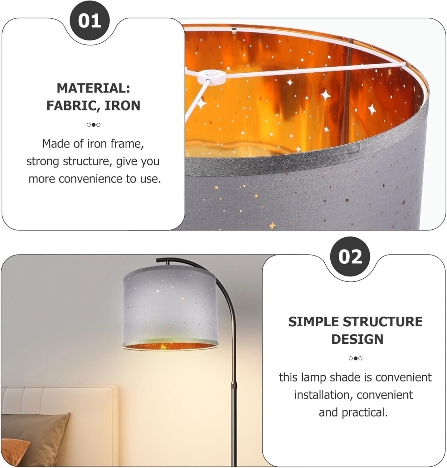 Table Lamp Shade Drum Lampshades Medium Lampshades 12.97 Top X12.97 Bottom X9.43 High Fabric for Table Lamps Spider Fitter Type