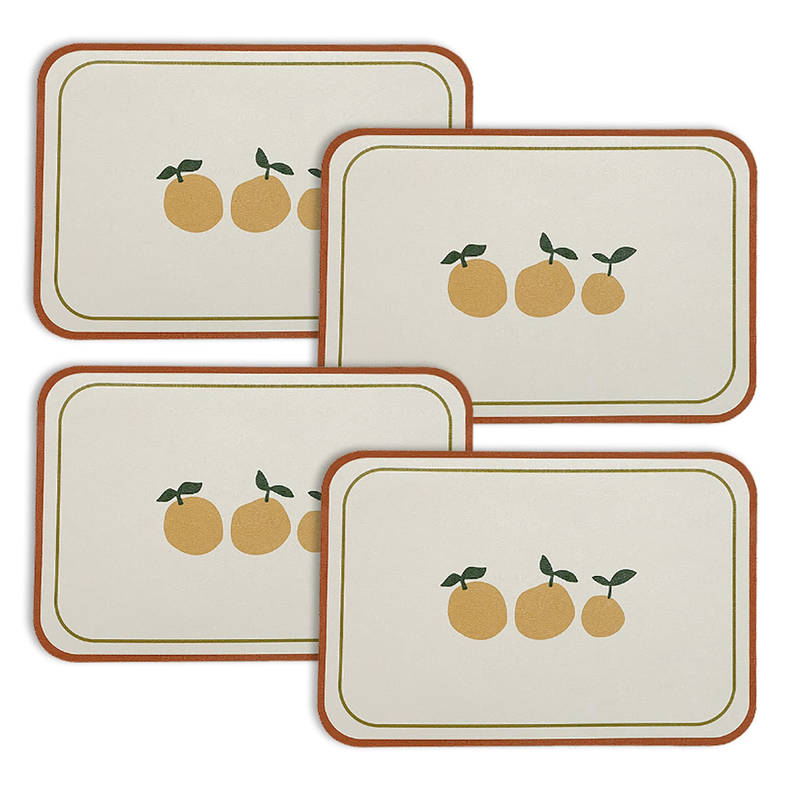 Set de table en cuir synthétique lavable pour éliminer les taches de repas
