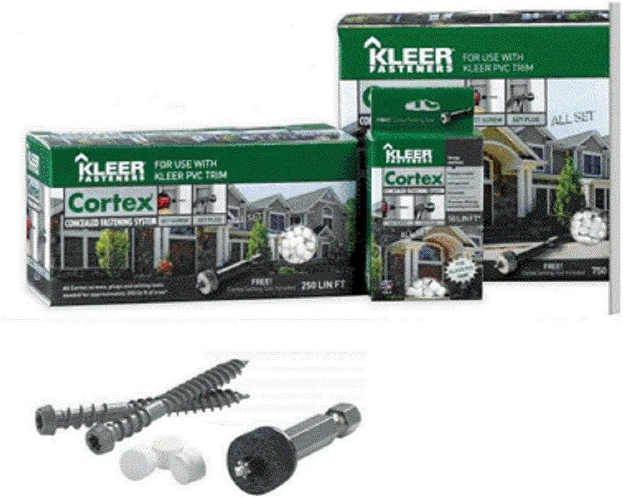 Kleer Cortex No. 7 x 2.75 in. L Hex Hex Head Smooth Steel Trim Screw