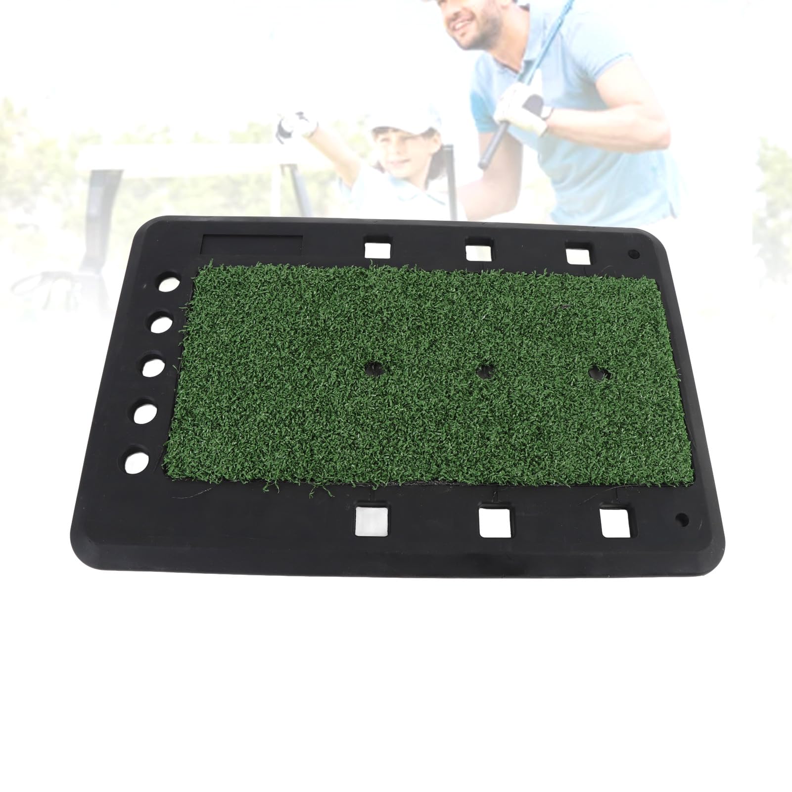 Przenośna mata treningowa premium z gumy do treningu golfowego w pomieszczeniach i na zewnątrz, 1 sztuka