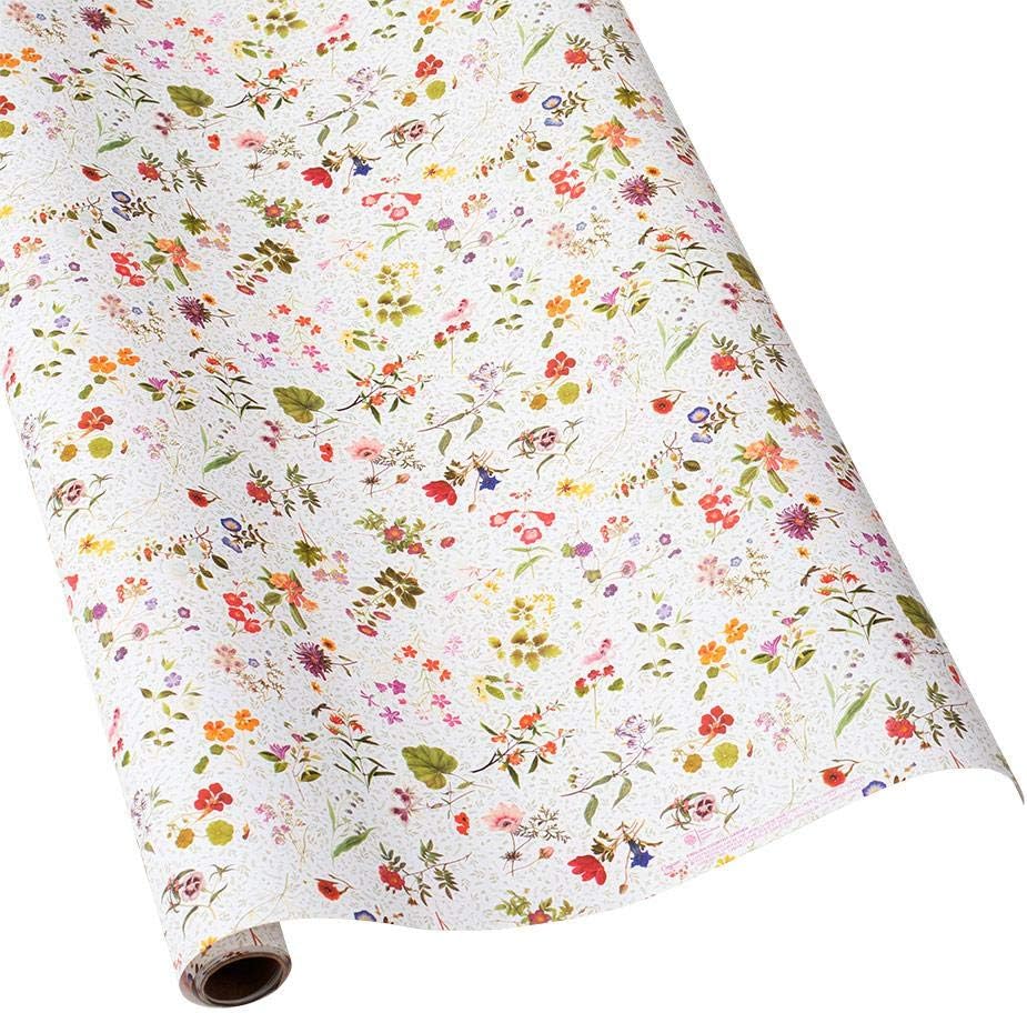 Caspari English Country Garden 30 in. x 5 ft. Wrapping