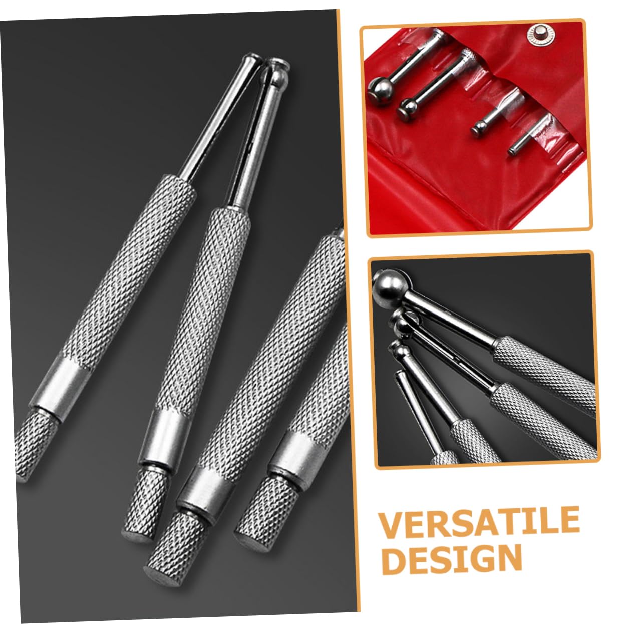 HAWILLOSCH 4pcs Bore Gauge Set Telescoping Ball Gauge for Small Holes 13mm Precision Measurement Tool