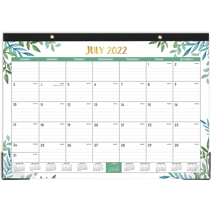 Buy 20222023 Desk Calendar 18 Months Desk Calendar 20222023, 12" x