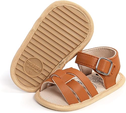 Miniatura 4 de SOFMUO Sandalias de bebé niña con lazo suave para niñas pequeñas, vestido de princesa, zapatos de verano para caminar