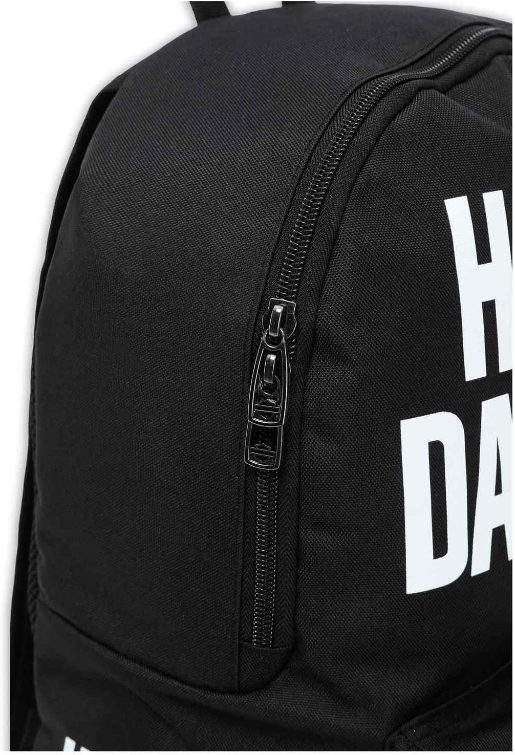 Harley-Davidson Rugged American Flag Graphic Durable Backpack, Black