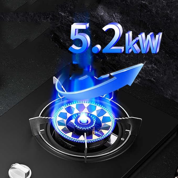 Estufa de Gas de Un Puesto, 5.2 kW, Acero Inoxidable y Vidrio Templado miniatura 3