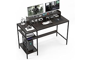 47” Gaming Desk with Monitor Stand for Dual Monitor Setup