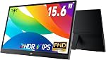 KTC Portable Monitor 15.6 Inch, FHD 1080P Travel Laptop Monitor Extender with USB-C HDMI, Ultra-Slim IPS HDR Display with Speakers, Second Monitor Screen for Laptop Phone Xbox Mac Switch, Black H15F9