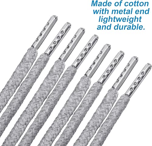 Vista 51 de Cordones de repuesto con cordón fácil de enhebrar para pantalones deportivos, pantalones cortos, pantalones, chaquetas (negro, gris)