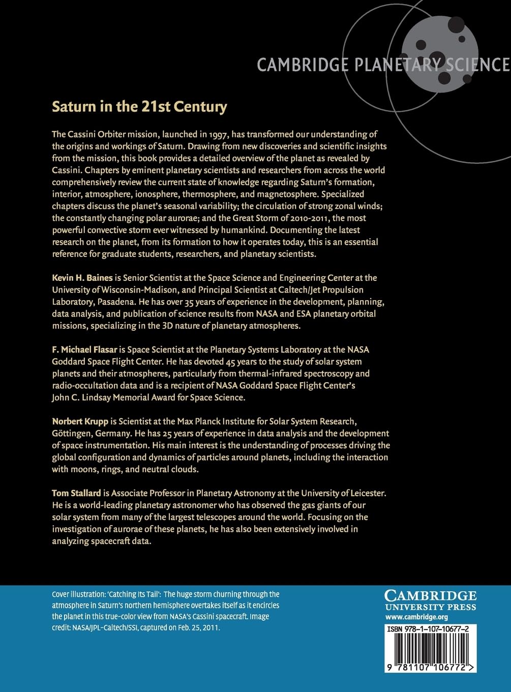 Saturn in the 21st Century: 20 (Cambridge Planetary Science, Series Number 20)