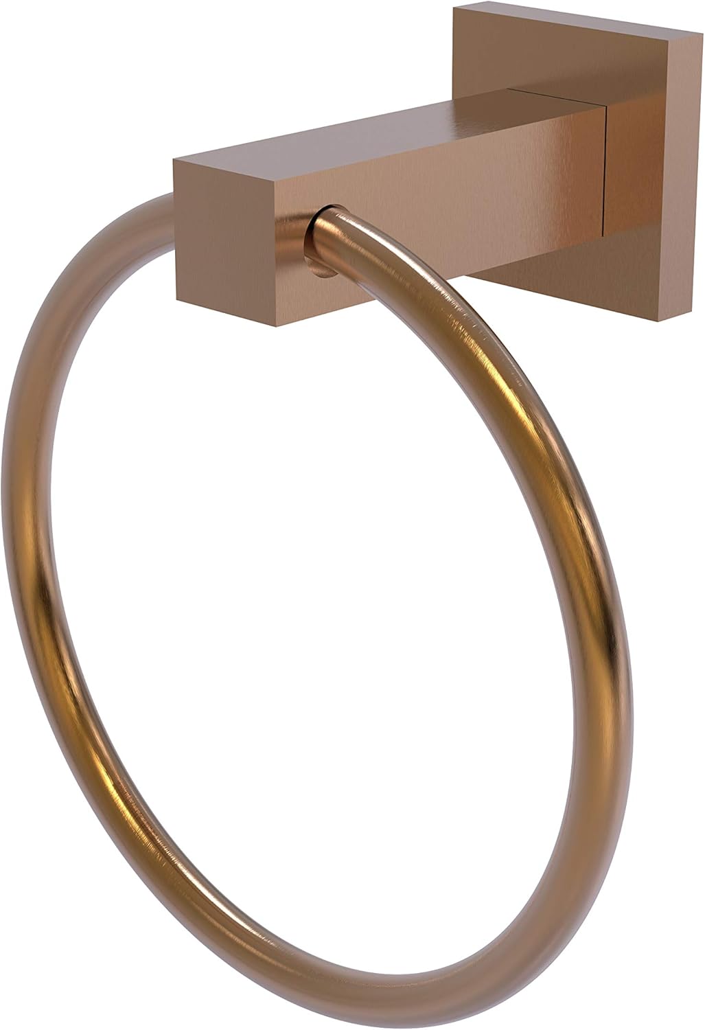 Allied Brass MT-16 Montero Collection Towel Ring, Brushed Bronze