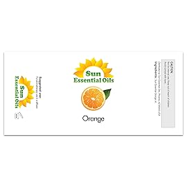 Sun Essential Oils - Sweet Orange Essential Oil 8 oz with Dropper for Diffusers, Hair, Skin Care, Aromatherapy Massage, Candle, Soap, Lotion & Cleaning Products Making, Citrus Scent for Home