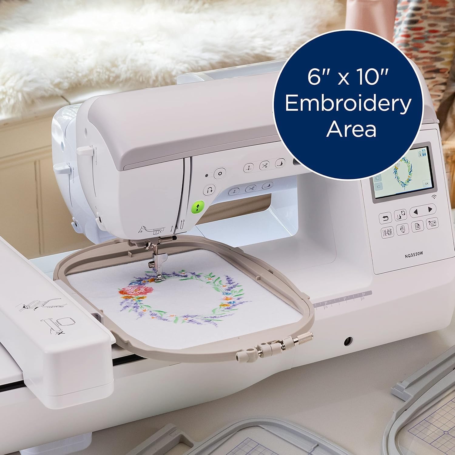 Brother Innov-ís NQ3550W Sewing & Embroidery Machine with Bonus Bundle