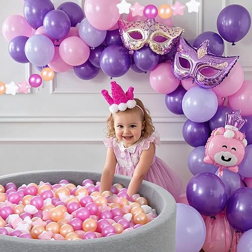 Miniatura 2 de Pelotas de plástico suave, 100 bolas de juguete de plástico para niños, regalo ideal para cumpleaños de bebé pequeño, Navidad, tienda de campaña de