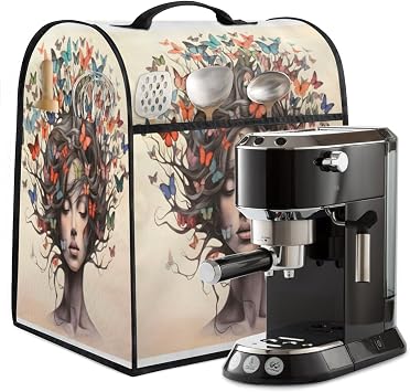 Large Blender Cover Butterfly Girl Hair Stand Dust Covers for Appliance Kitchen Mixer Covers with Top Handle Pockets Waterproof Food Processor Protector Cover for Toaster Coffee