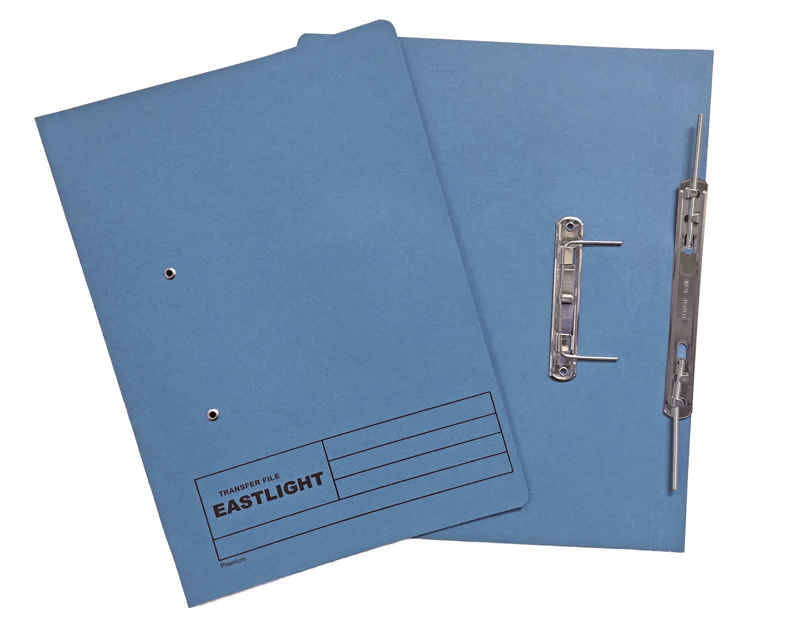 Eastlight Transfer Spring File, 38mm Foolscap, Colour Blue, Box 25 (Colours May Vary) — image 1