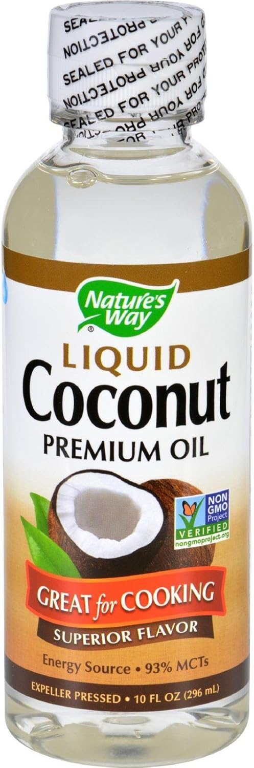 Nature's Way Premium Liquid Coconut Oil, 93% MCTs, 10 Fl. Oz