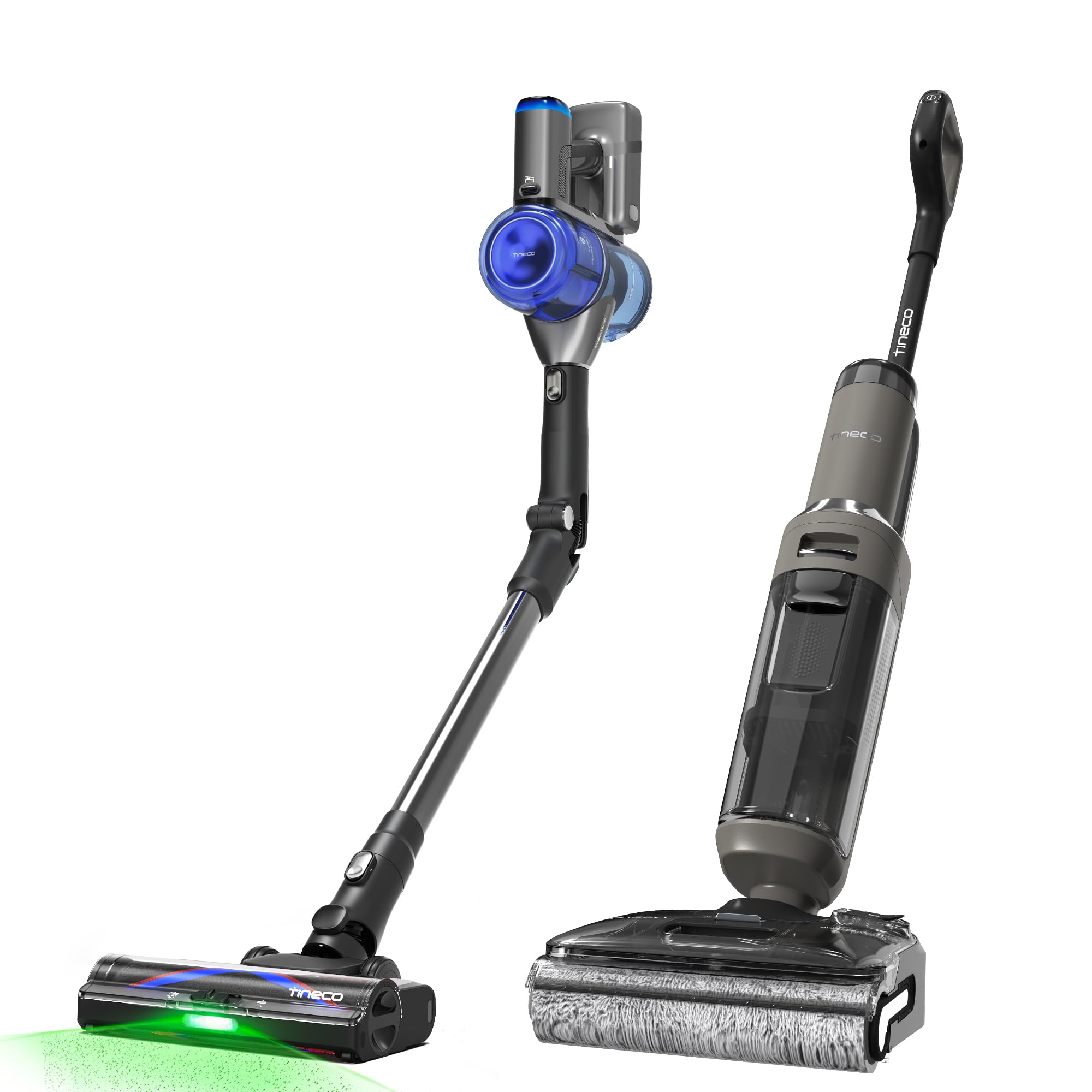 Tineco Floor ONE i6 Stretch Wet Dry Vacuum Cleaner Pure ONE S70 Cordless Vacuum Cleaner 180 Foldable Lay-