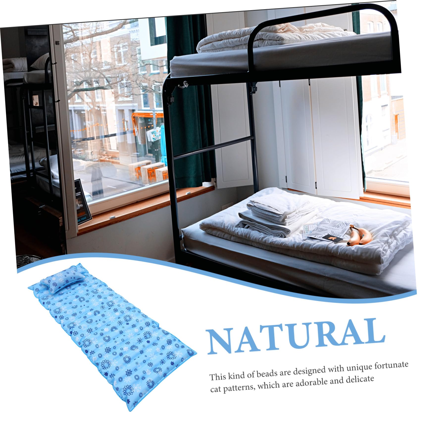 Uonlytech Water Bed Materasso Riempire Acqya in Pvc, e Inodore | Festa Estiva, Materasso Raffreddato ad Acqua, Materasso Raffreddamento per Adulti e Anziani