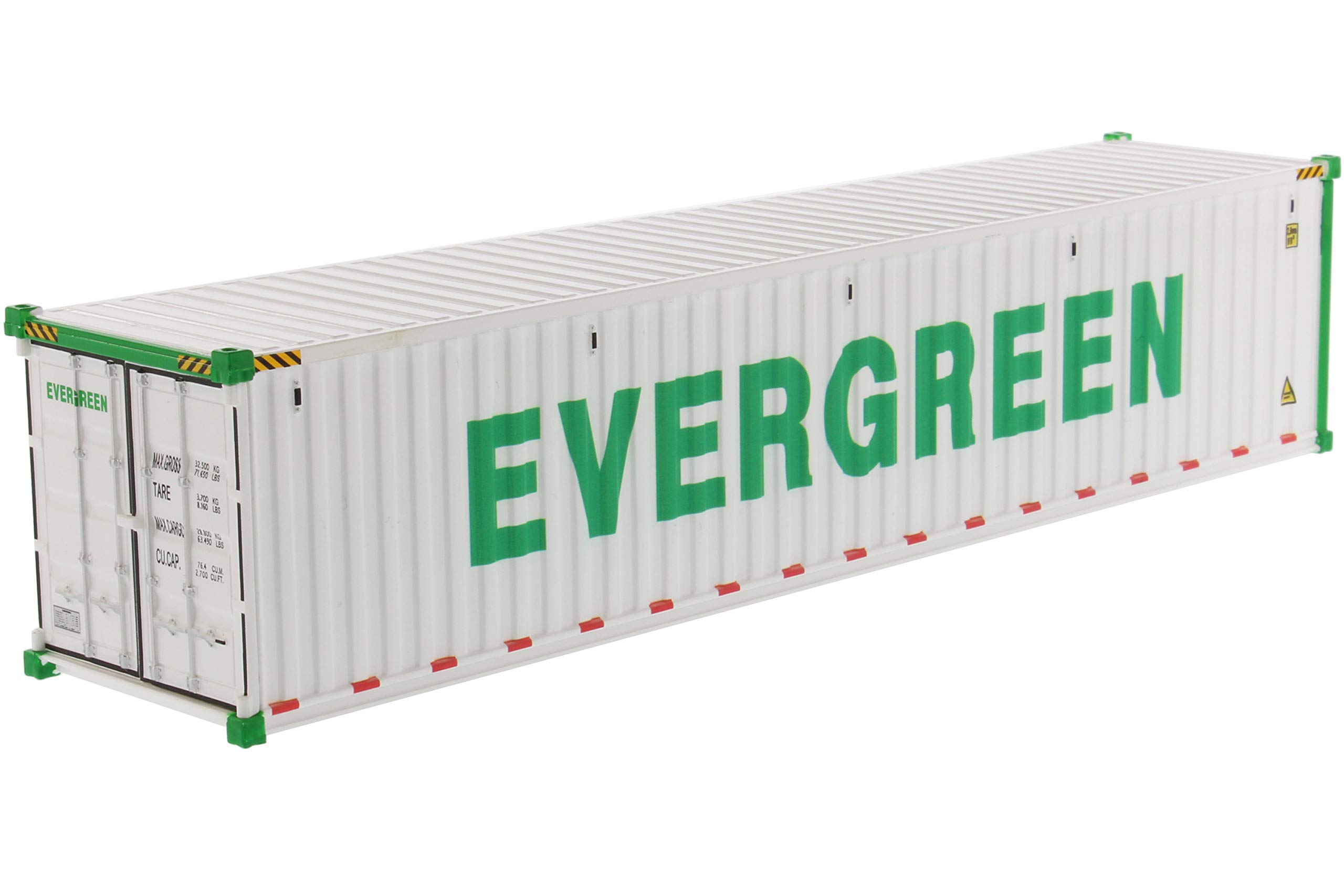 40' Refrigerated Sea Container Evergreen White Transport Series 1/50 Model by Diecast Masters 91028 