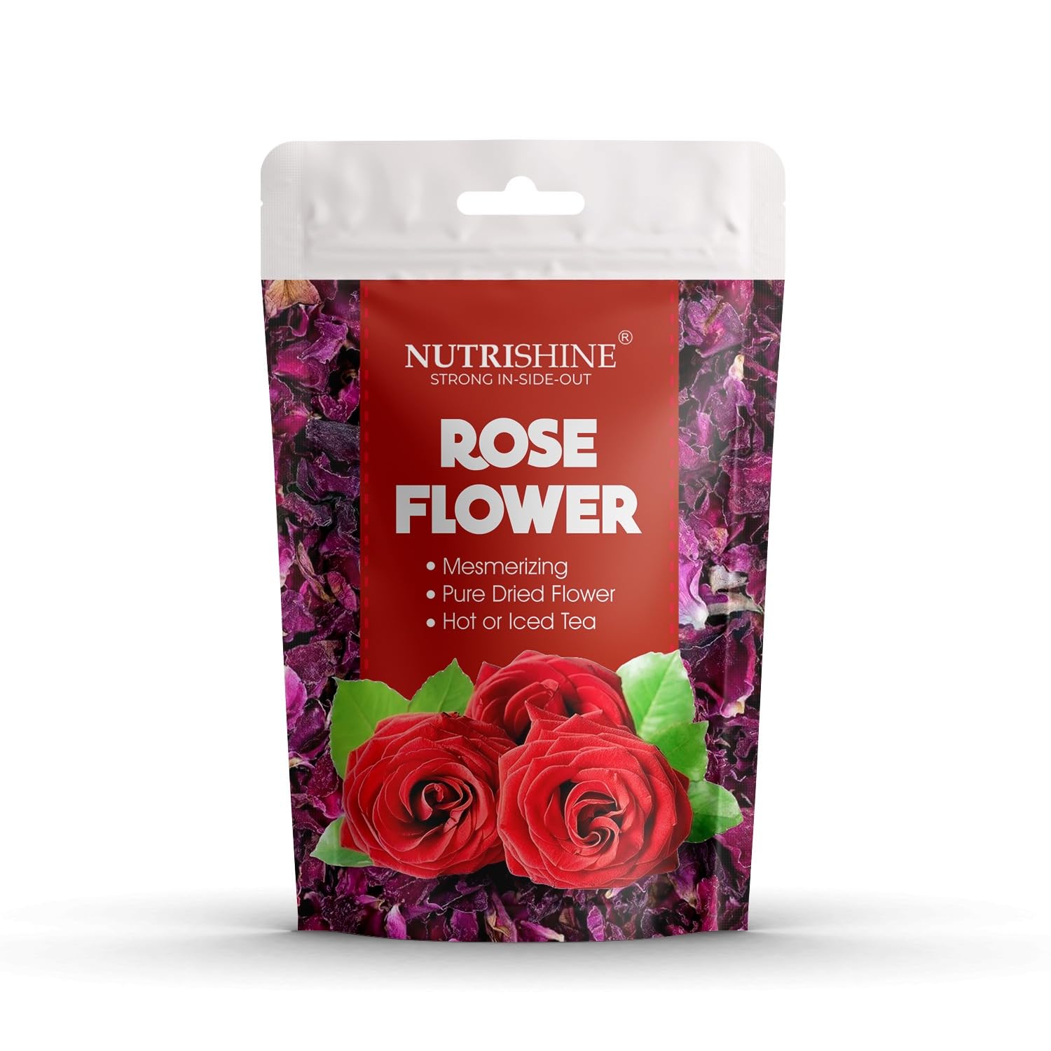 NUTRISHINE Organic Dried Rose Petals Leaf 30gm | Gulab Patti, 100% Organic Edible Product | Natural Colors, Decoration for Jam, Food and Dry Fruit, Making Rose Water, Tea (B0CP611HBL) Amazon Price History, Amazon Price Tracker