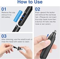 Vinmall Elektromos Orrszőr és Fülszőr Trimmer Férfiaknak Fájdalommentes 5