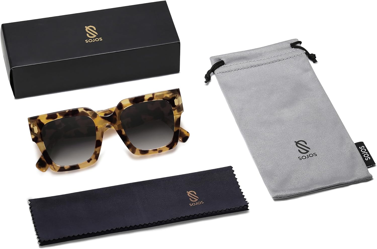 SOJOS Vintage Oversized Square Sunglasses for Women,Retro Womens Luxury Big Large Sun Glasses UV400 SJ2194 - Image 7