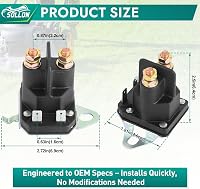 SOLLON 12V Indítórelé Solenoidszelep Fűnyírógéphez Hómaróhoz Golfautóhoz Traktorhoz 3