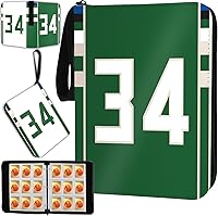 Vista 9 de Carpeta de tarjetas de baloncesto con mangas, 400 bolsillos, tarjetero de baloncesto #30 para tarjetas intercambiables, organizador de carpetas
