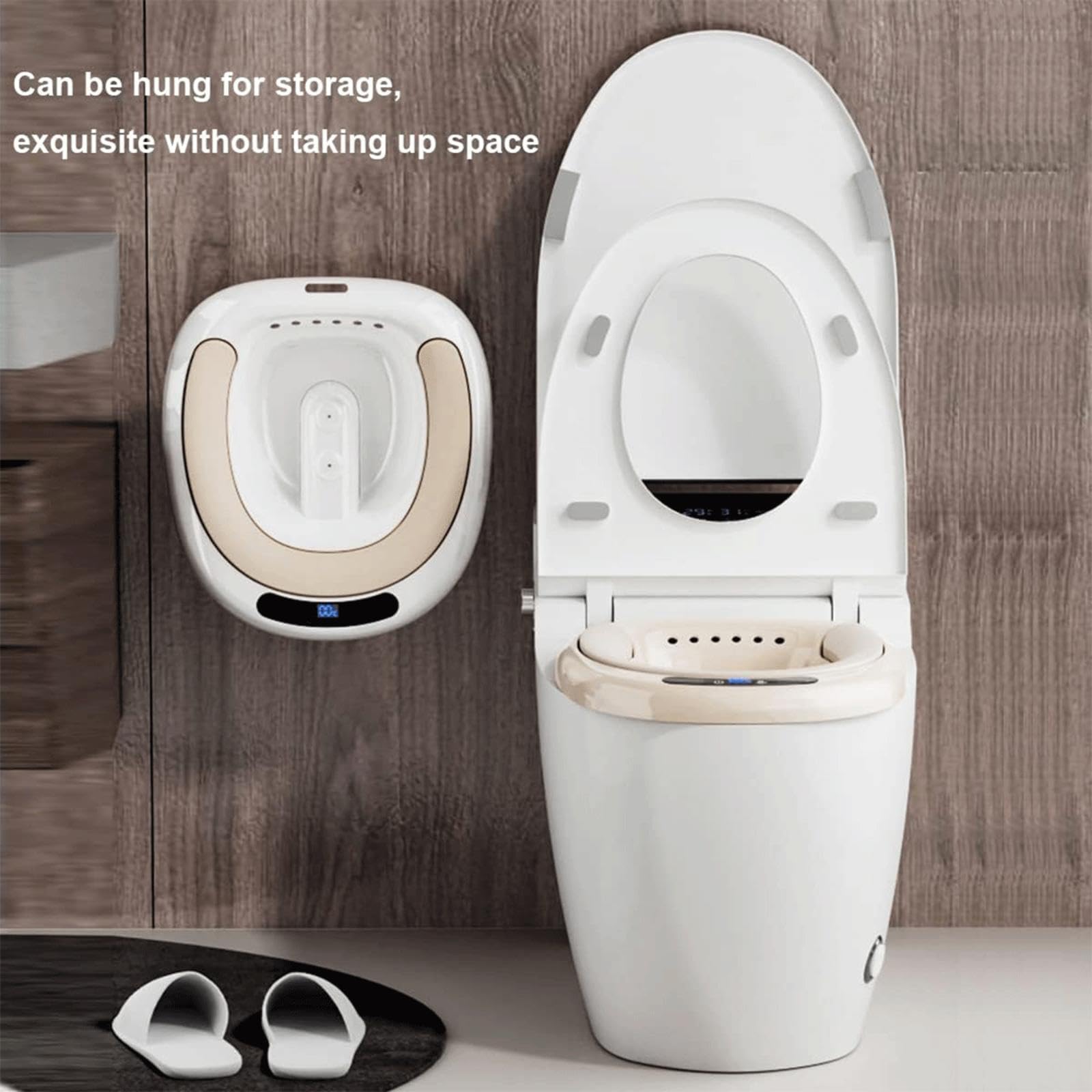 Przenośny bidet do toalety – elektryczny bidet z podwójnym przepływem wody z 3 trybami, zapobiegający przelewaniu, idealny do pielęgnacji poporodowej i łagodzenia hemoroidów, wygodny dla kobiet w