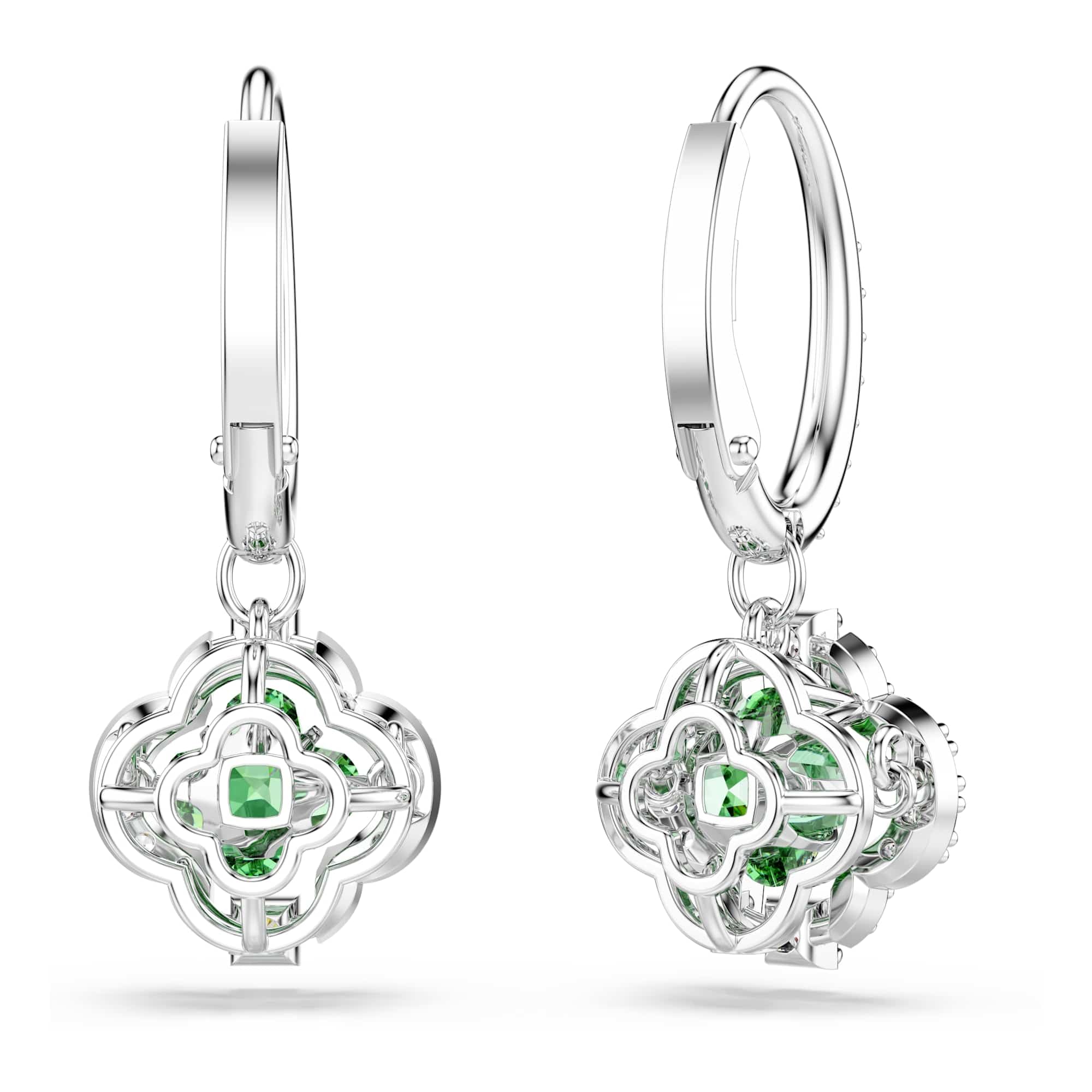 Swarovski Una Angelic Collection, Mixed Cuts, Vert, Plaqué rhodium