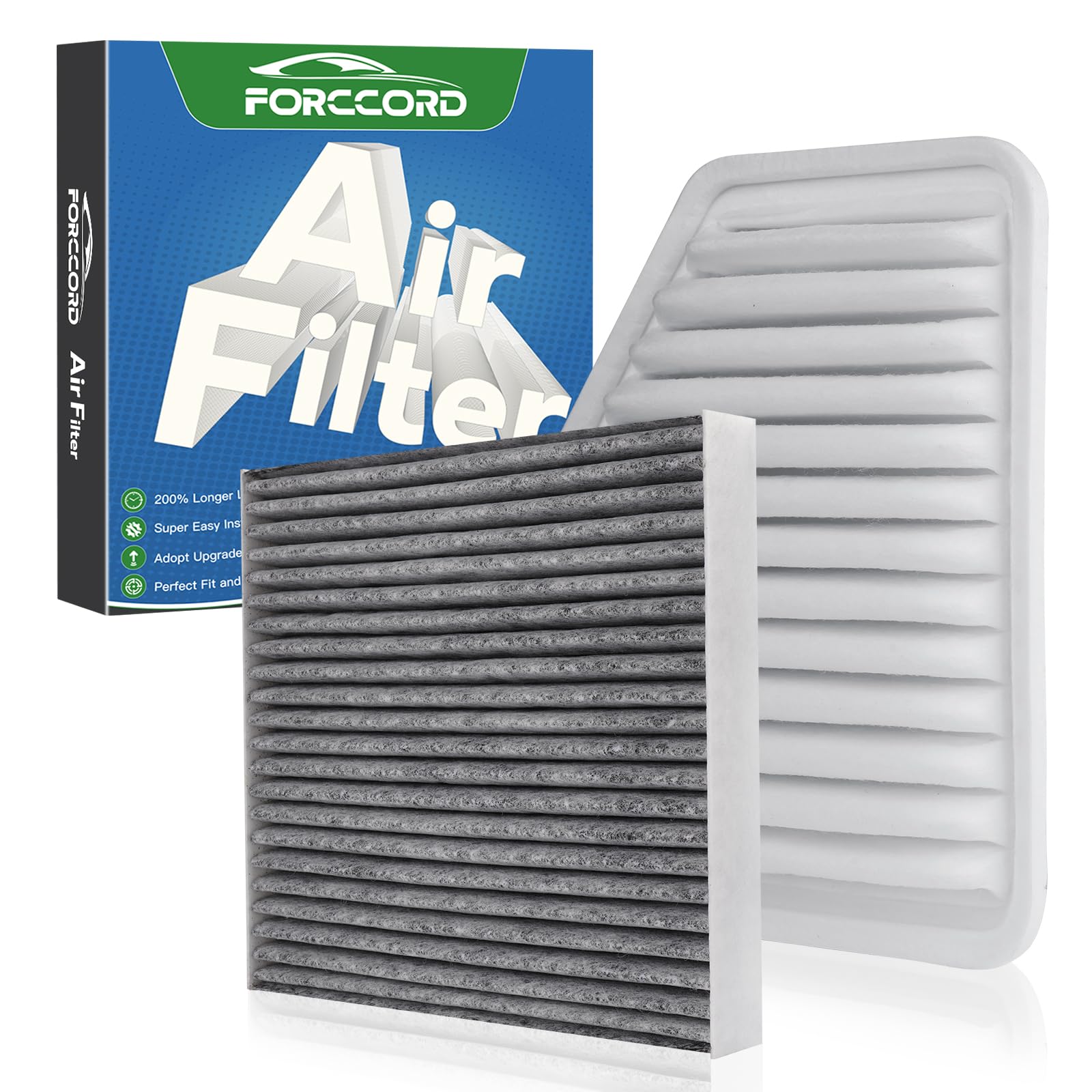Cabin &amp; Engine Air Filter Combo for 2002-2010 Lexus SC430, 2001-2005 GS430