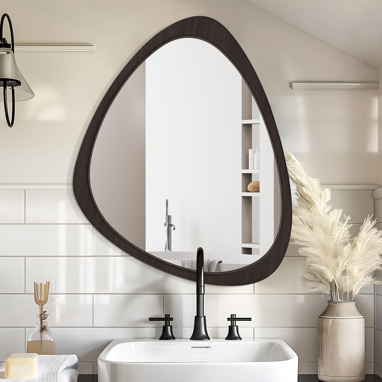 Amazon.com - WallBeyond Asymmetrical Mirror, Irregular Wall