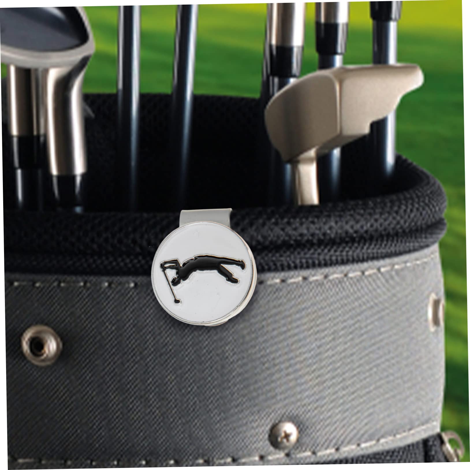 BESPORTBLE Golfhut-Clip Hutklammer Hutmarkierungsclips Golflinienmarkierungswerkzeug Golfliner Golf Marker Golfball Marker Golfmarkergeschenke Praktischer Golfmarker Zinklegierung 5st