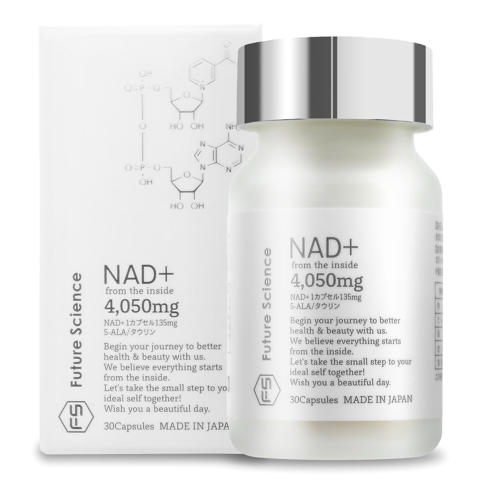 Amazon | NAD+ サプリメント 4050mg (1粒/135mg) 30粒 5-ALA タウリン 
