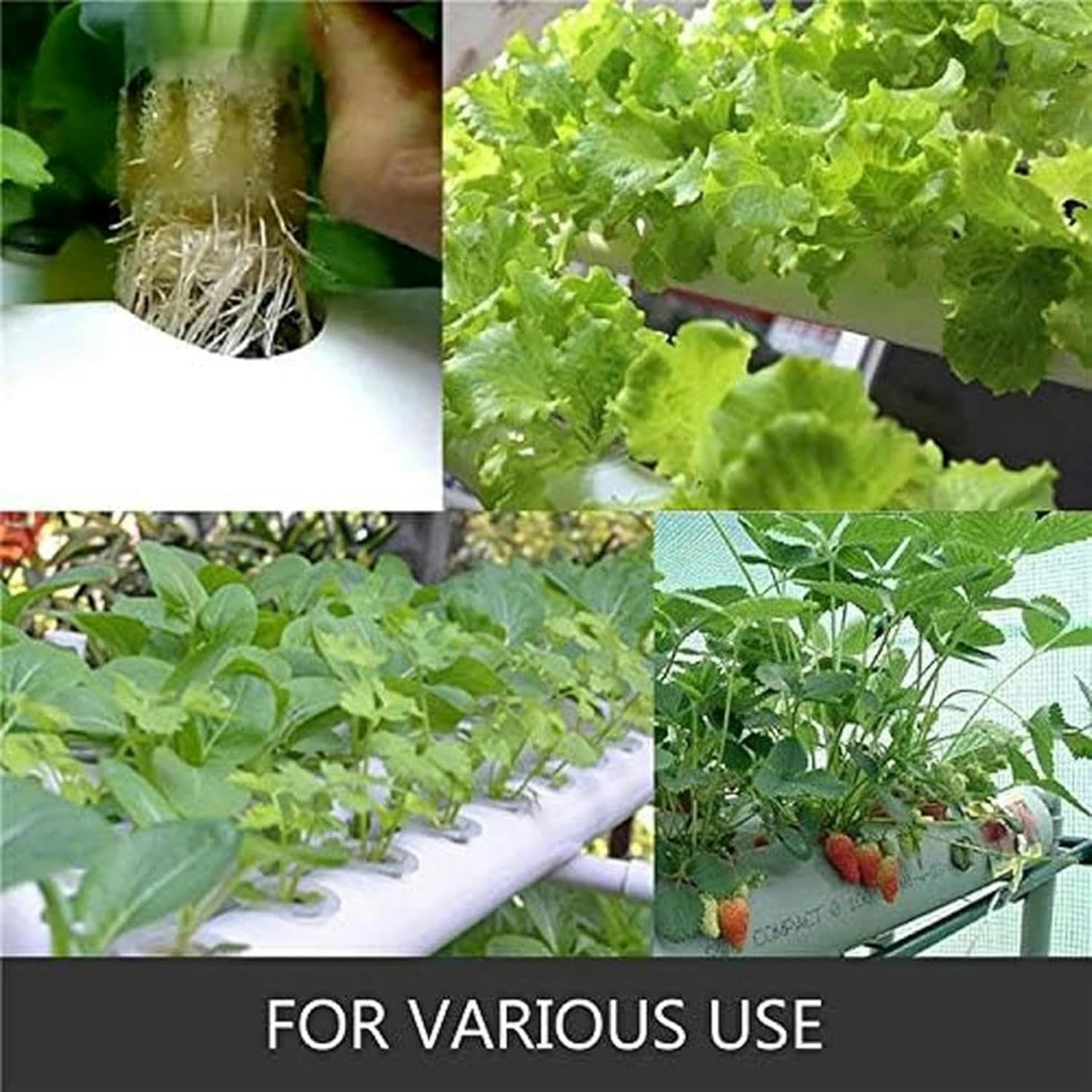 Hydroponic Culture Kit, 54 Sites for Plants, 6 PVC Tubes, Hydroponic Culture System and Garden System with Water Cultivation
