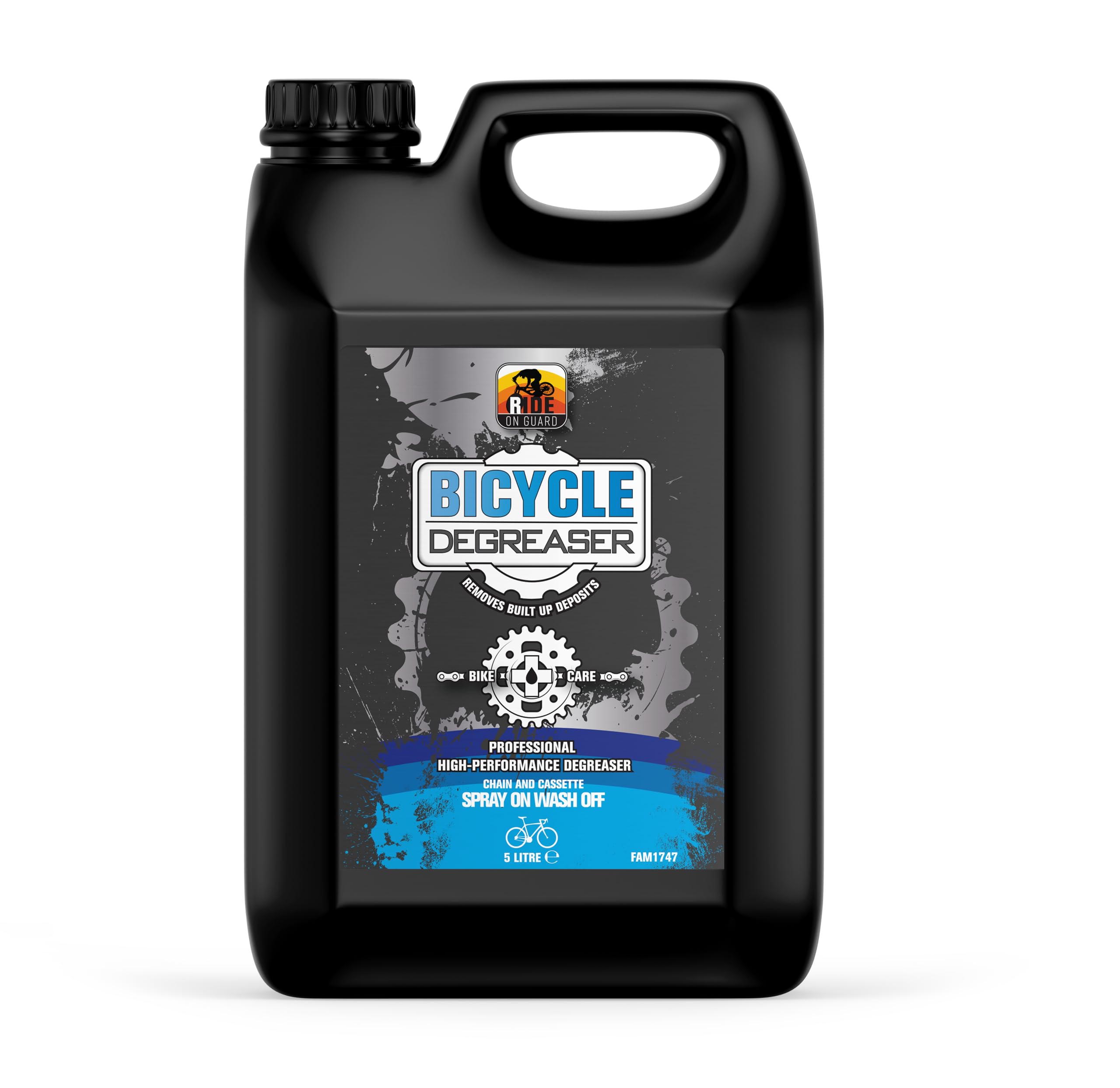 Ride Guard - Bike Degreaser 5L - Heavy Duty Chain, Cassette & Drivetrain Cleaner for MTB, Road Bikes & Motorcycles - Removes Grease, Oil & Lube Build-Up