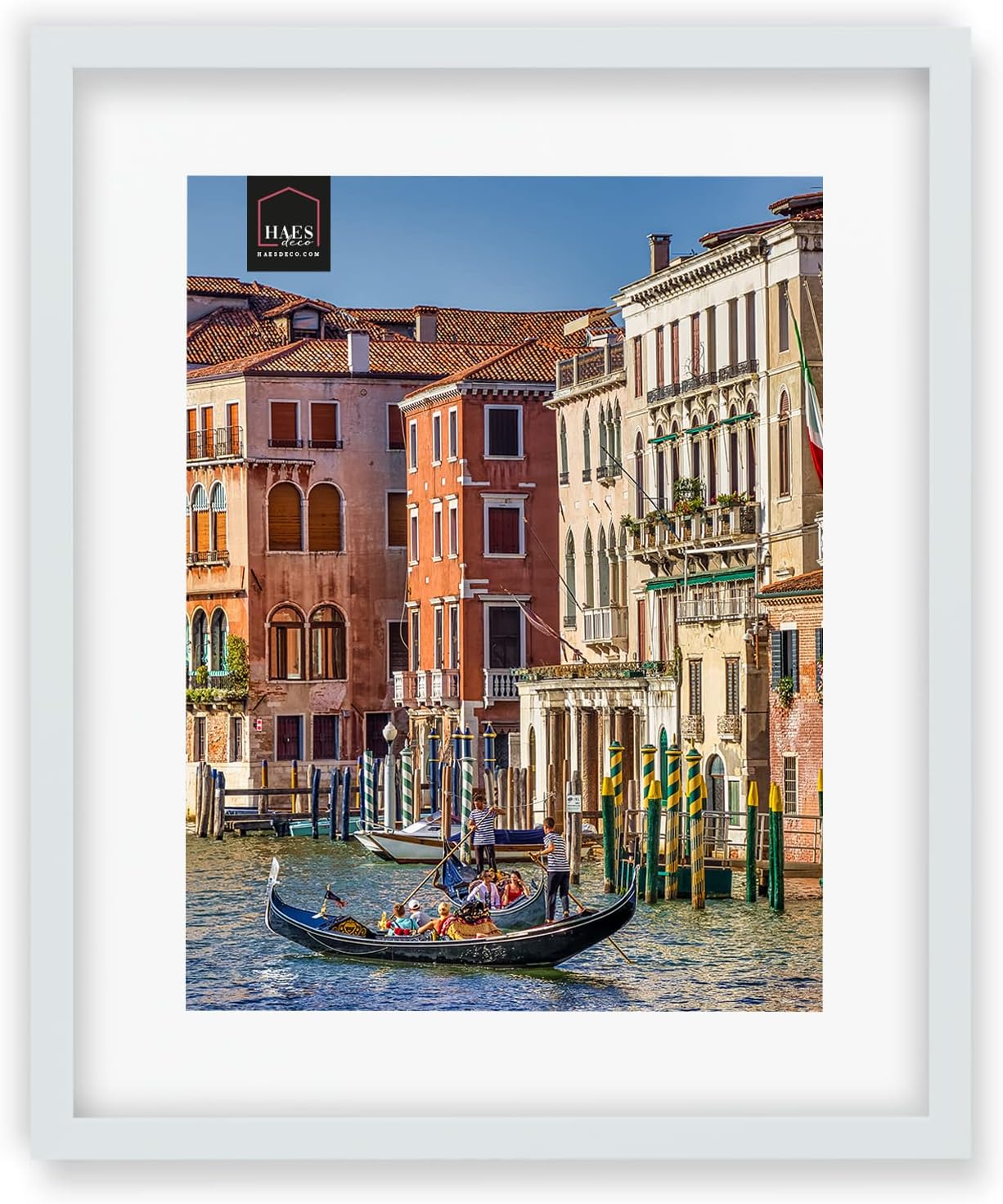 Cornice Nera 40x50 Cm In Legno MDF - Per Quadri, Puzzle O Foto, Con Vetro Sintetico - Foto 7