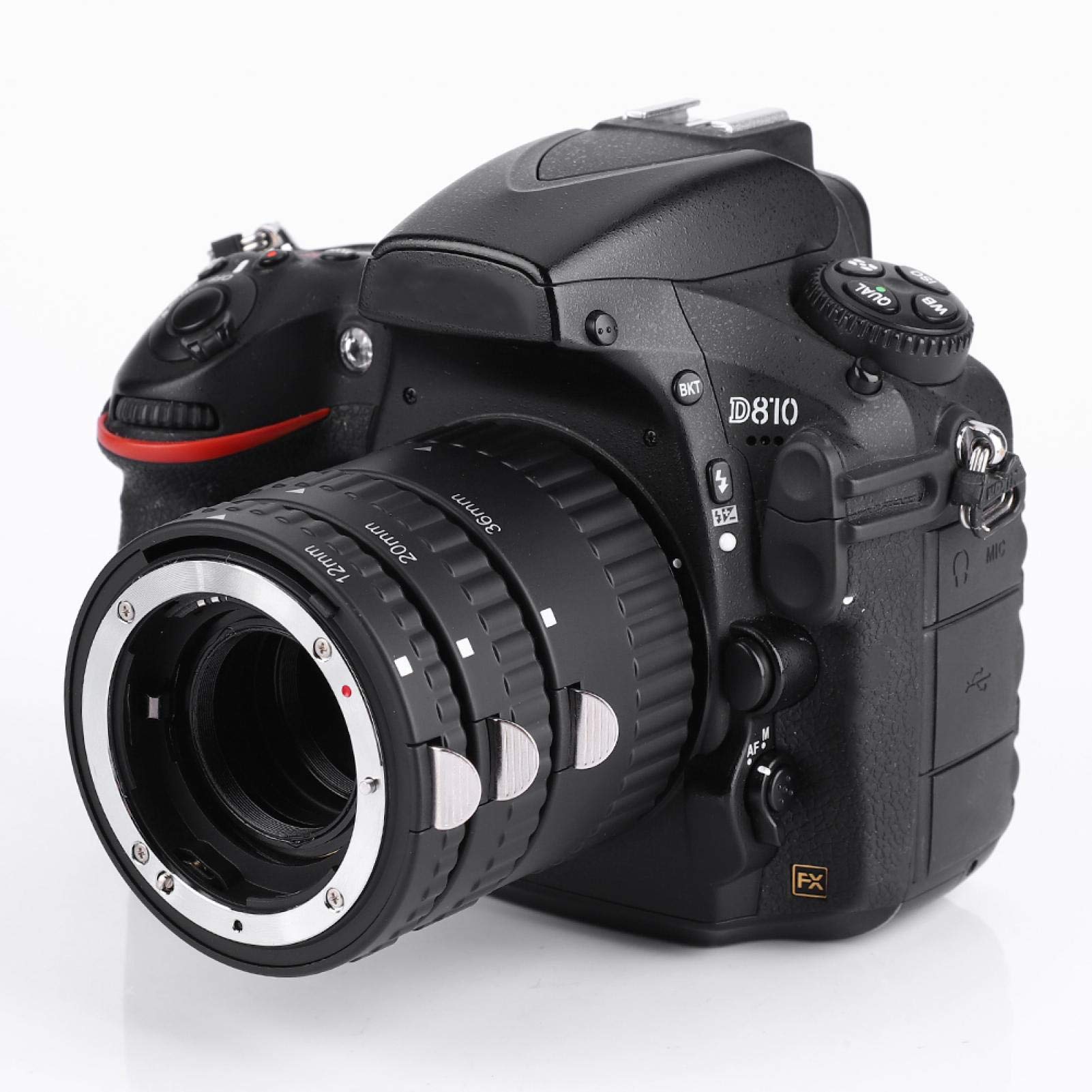 Sxhlseller 12 Mm + 20 Mm + 36 Mm con Messa a Fuoco Automatica del Tubo Dell'obiettivo con Estensione Macro per Fotocamere DSLR con Attacco F Nikon, Adatto per Nikon D7100 D7000 D5300(N-AF-B)