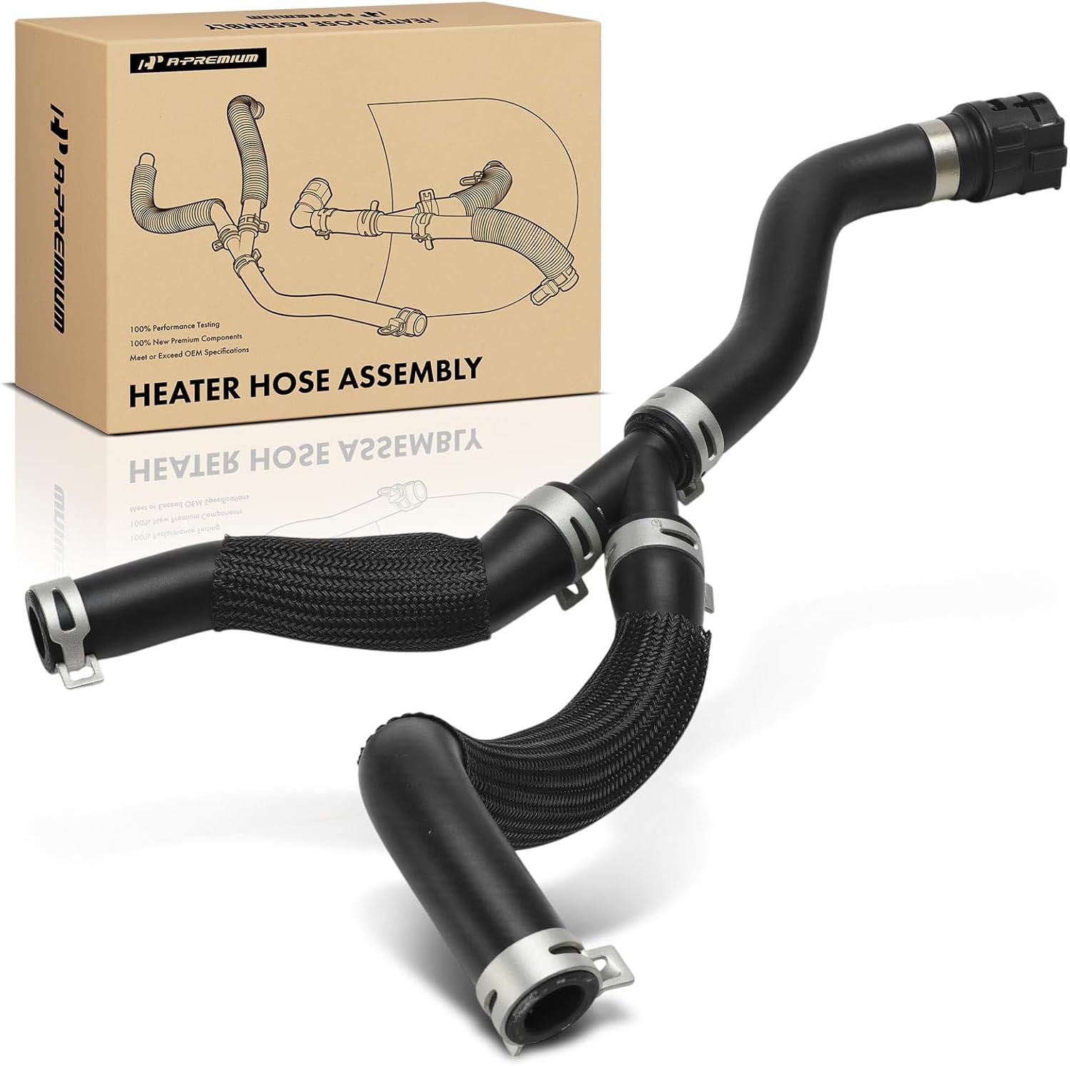 A-Premium Inlet and Outlet HVAC Heater Hose Pipe Line Assembly Compatible with Chevrolet Cruze 2011-2015, Cruze Limited 2016, 1.8L