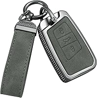 Vista 15 de YO&YOYE Compatible con funda para llavero VW Volkswagen con llavero protector de llave de cuero