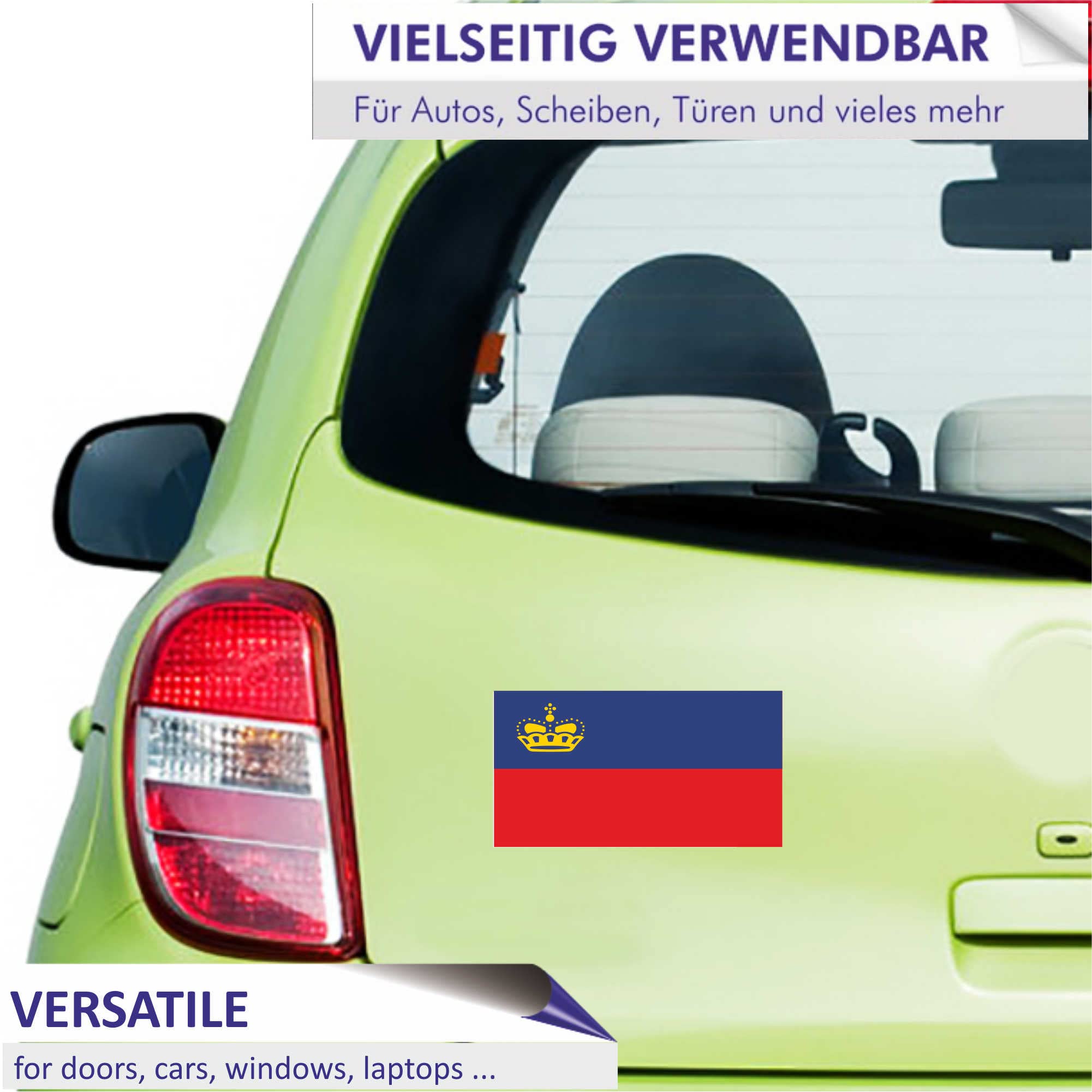 Adesivi con emblema della bandiera del Liechtenstein - Italia
