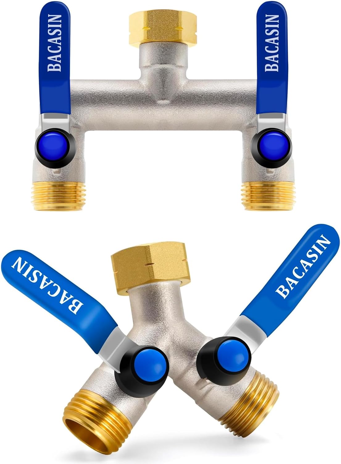 High Flow Y Hose Splitter and High Flow 2 Way Heavy Duty