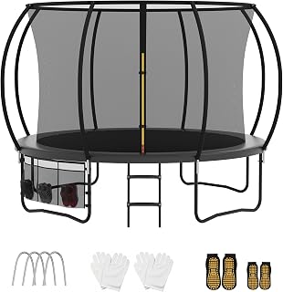 Gartentrampolin mit Leiter, Ø bis 366 cm